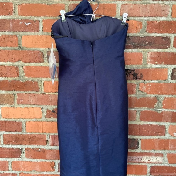 New NWT Vintage Jim Hjelm Occasions Strapless Dress Blue Bow Size 2 90s Formal - Picture 7 of 11